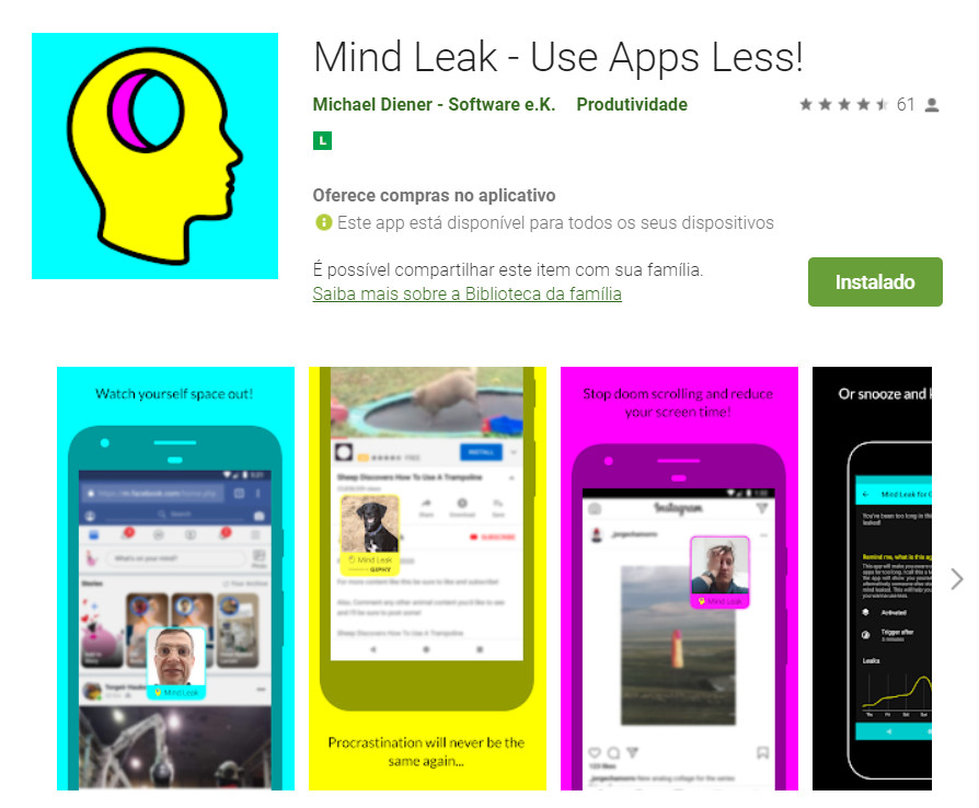Mind Leak - Use Apps Less!